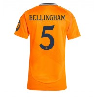 Camiseta Real Madrid Jude Bellingham #5 Segunda Equipación Replica 2024-25 para mujer mangas cortas